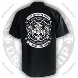 Dragstrip Kustom Mens Lost Bros Dead Racer Work Shirt